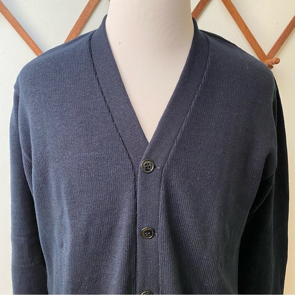 Vintage 90s Dad Grandpa Cardigan Sweater - Picture 2 of 14